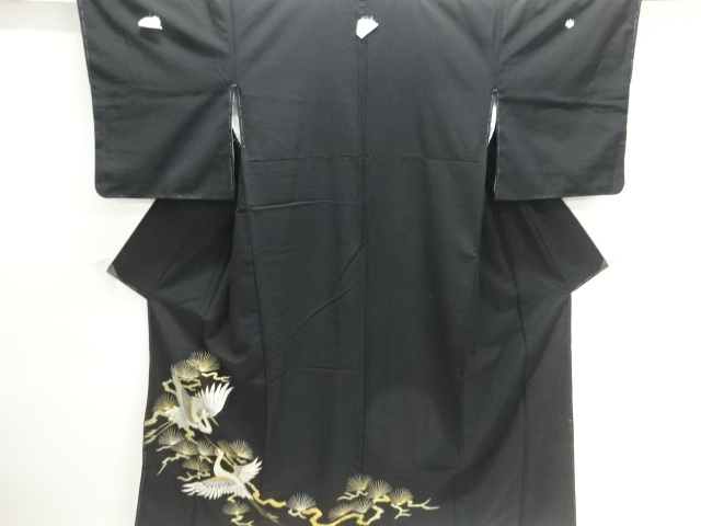 松鶴模様刺繍留袖（比翼付き）